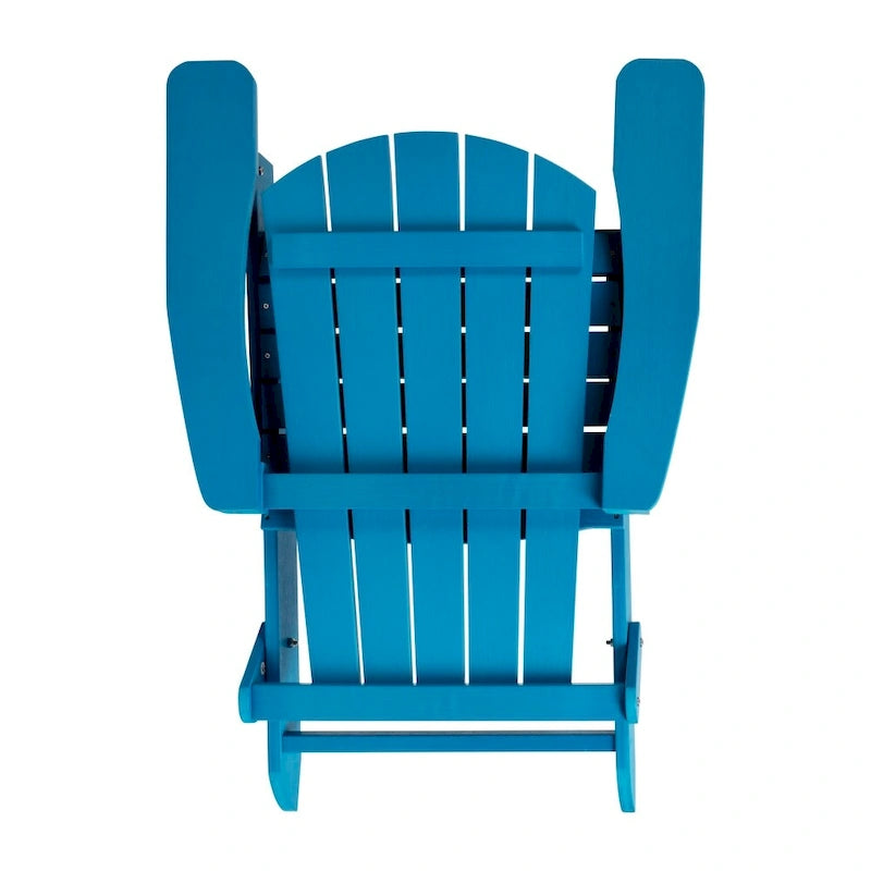 All-Weather Poly Resin Folding Adirondack Chair - Patio Chair