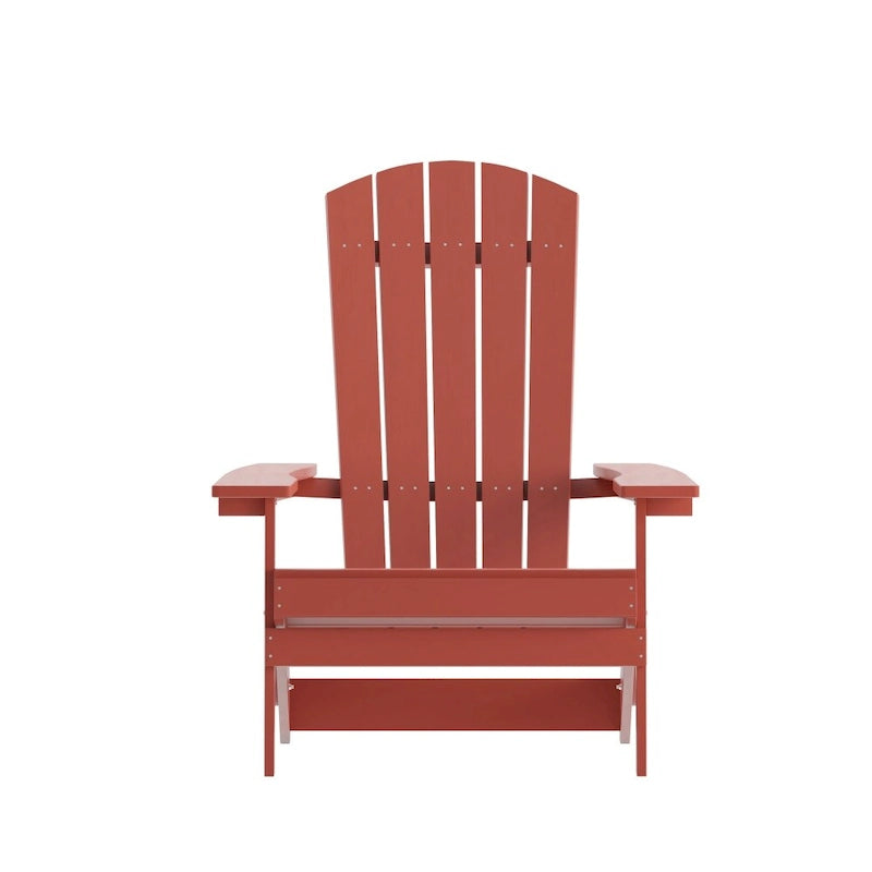 All-Weather Poly Resin Folding Adirondack Chair - Patio Chair