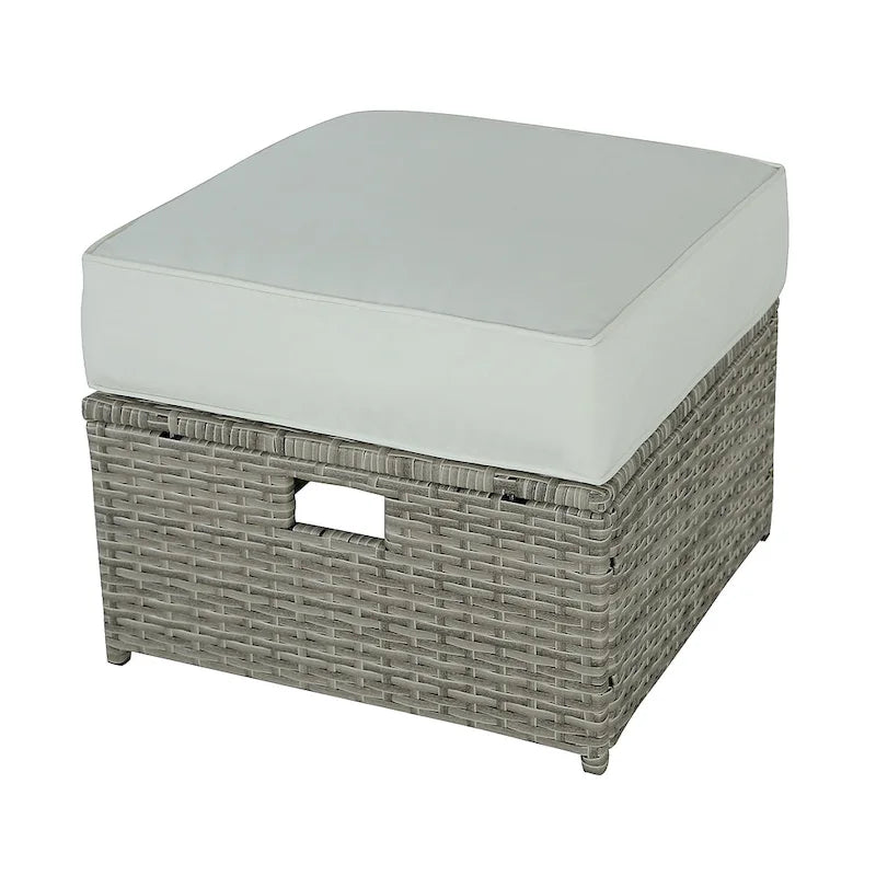 6-Piece Wicker Patio Conversation Set Seating Loveseat Sofa Chair--Clearance
