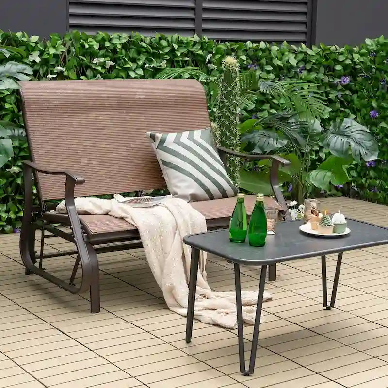 Costway 2-Person Patio Swing Glider Bench Loveseat Rocking Chair High - See Details