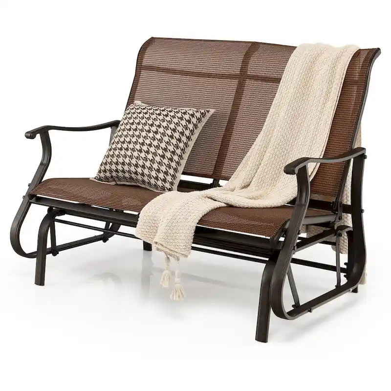 Costway 2-Person Patio Swing Glider Bench Loveseat Rocking Chair High - See Details