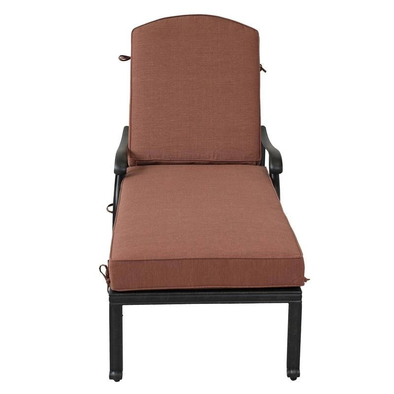 Manasquan Olefin/Aluminum Chaise Lounger and Cushion by Havenside Home
