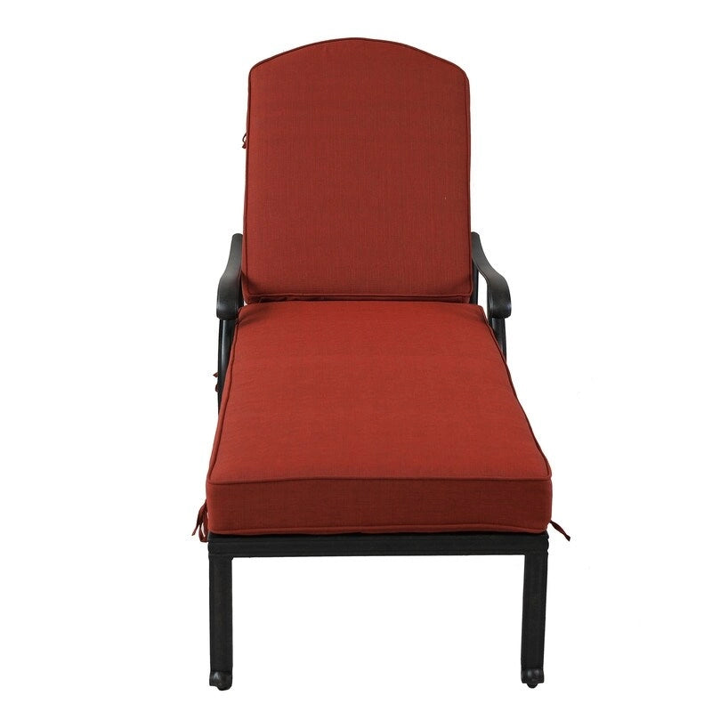 Manasquan Olefin/Aluminum Chaise Lounger and Cushion by Havenside Home