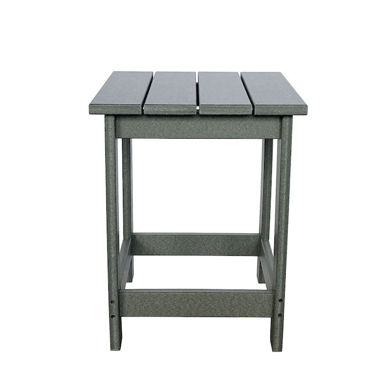 Mason Poly Resin Eco-Friendly All-Weather Square Patio Side Table