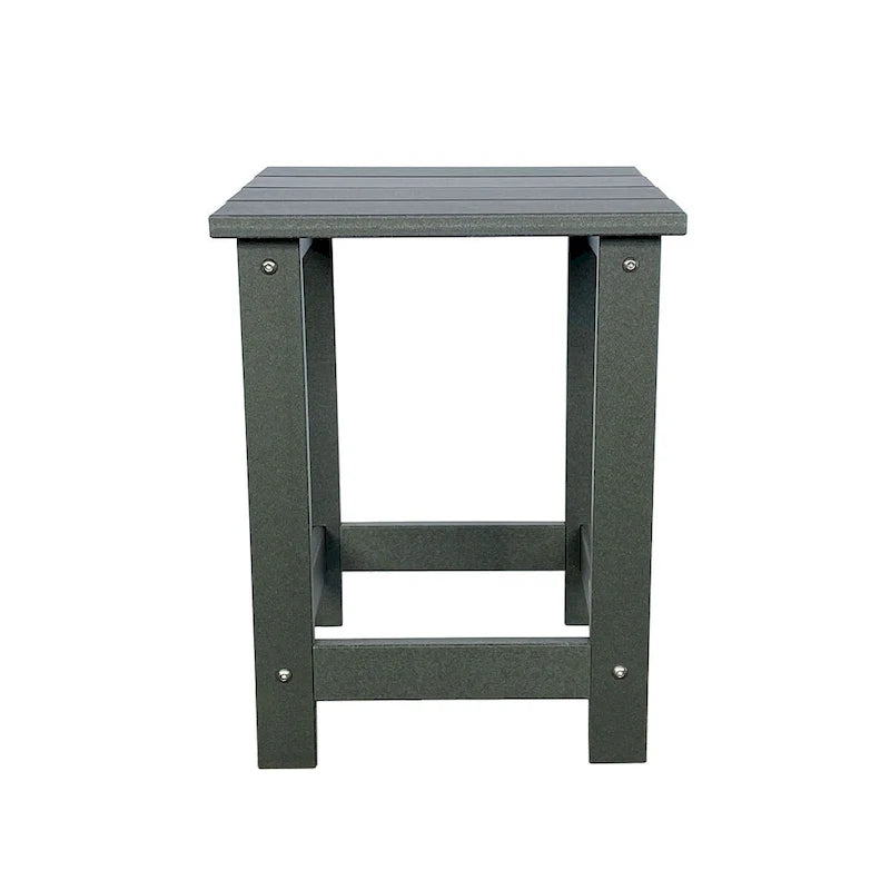 Mason Poly Resin Eco-Friendly All-Weather Square Patio Side Table