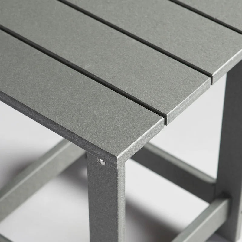 Mason Poly Resin Eco-Friendly All-Weather Square Patio Side Table