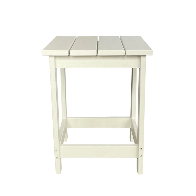 Mason Poly Resin Eco-Friendly All-Weather Square Patio Side Table