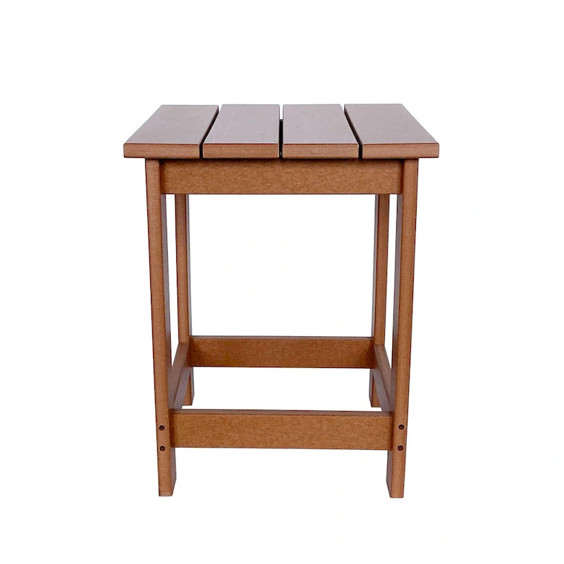 Mason Poly Resin Eco-Friendly All-Weather Square Patio Side Table