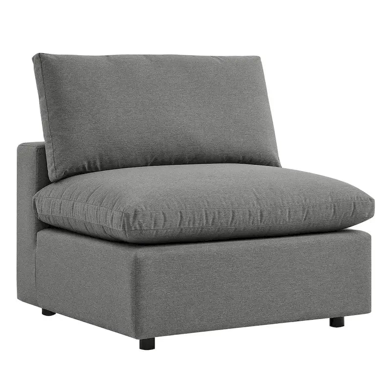 Commix 5-Piece Outdoor Patio Armless Sectional Sofa