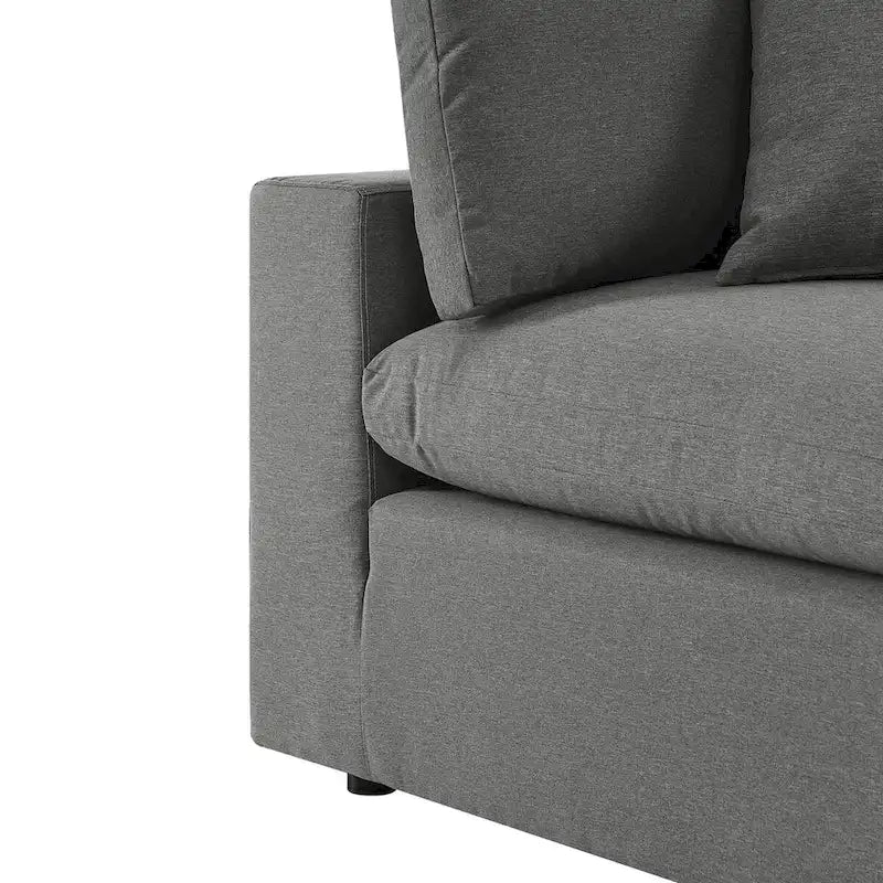 Commix 5-Piece Outdoor Patio Armless Sectional Sofa