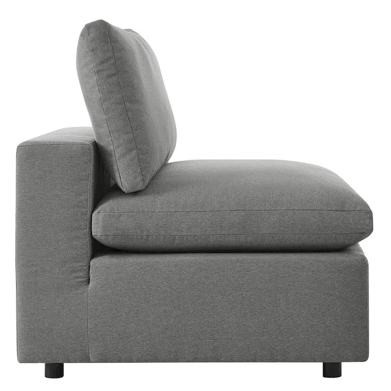 Commix 5-Piece Outdoor Patio Armless Sectional Sofa