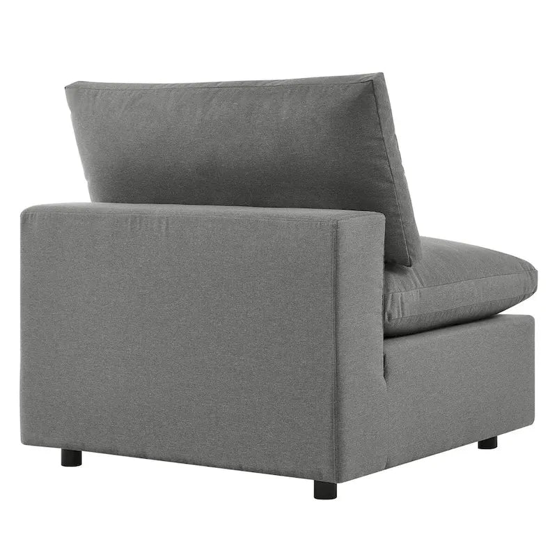 Commix 5-Piece Outdoor Patio Armless Sectional Sofa