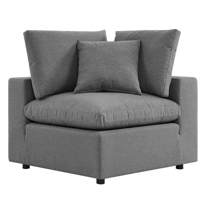 Commix 5-Piece Outdoor Patio Armless Sectional Sofa