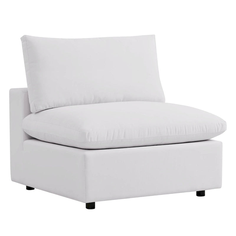 Commix 5-Piece Outdoor Patio Armless Sectional Sofa