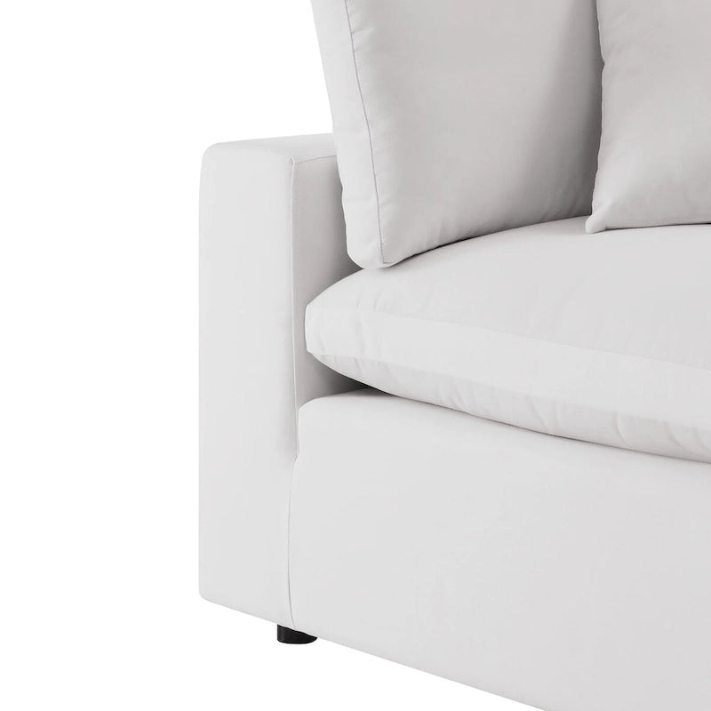 Commix 5-Piece Outdoor Patio Armless Sectional Sofa