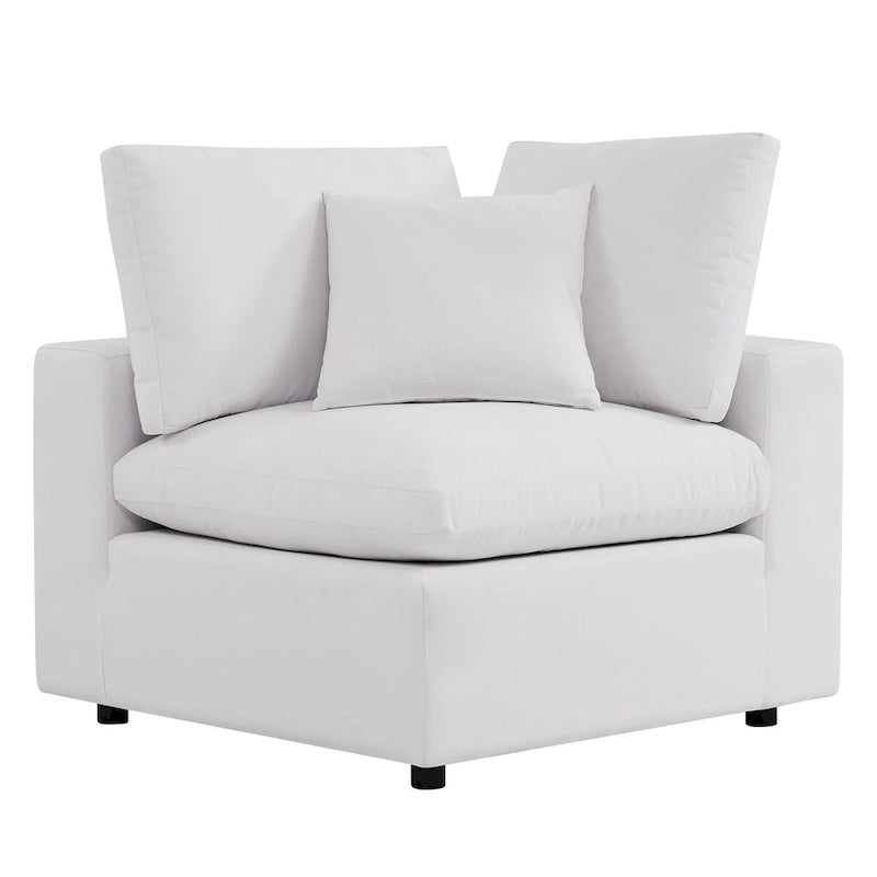 Commix 5-Piece Outdoor Patio Armless Sectional Sofa