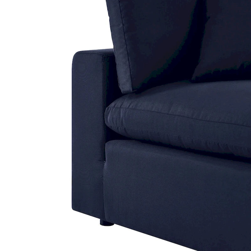 Commix 5-Piece Outdoor Patio Armless Sectional Sofa