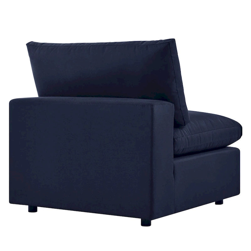 Commix 5-Piece Outdoor Patio Armless Sectional Sofa