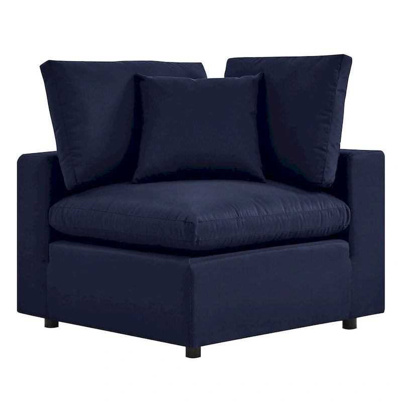 Commix 5-Piece Outdoor Patio Armless Sectional Sofa