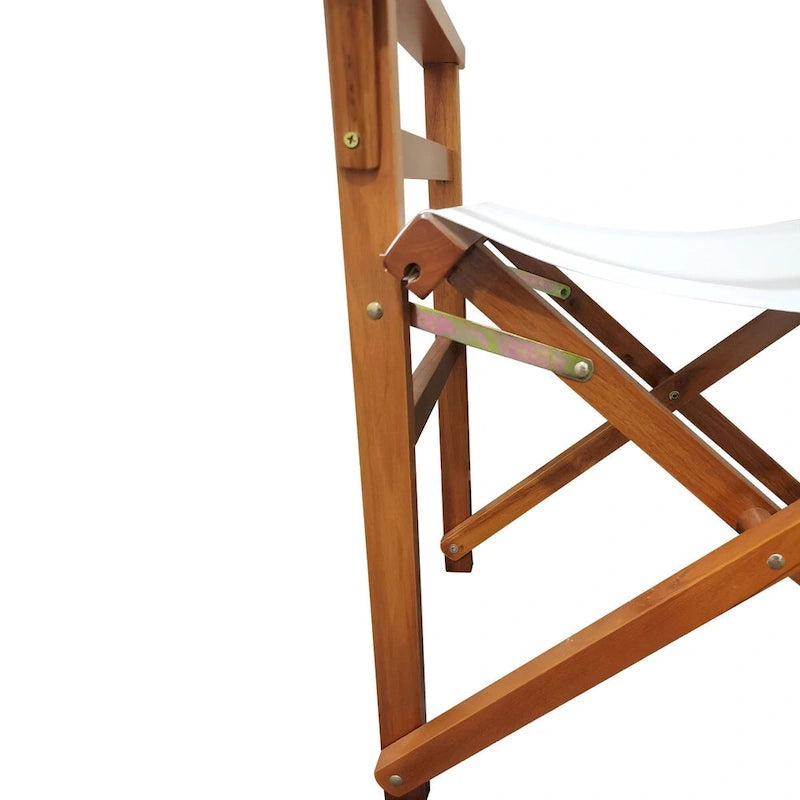 Black Canvas Director's Chair with Foldable Design