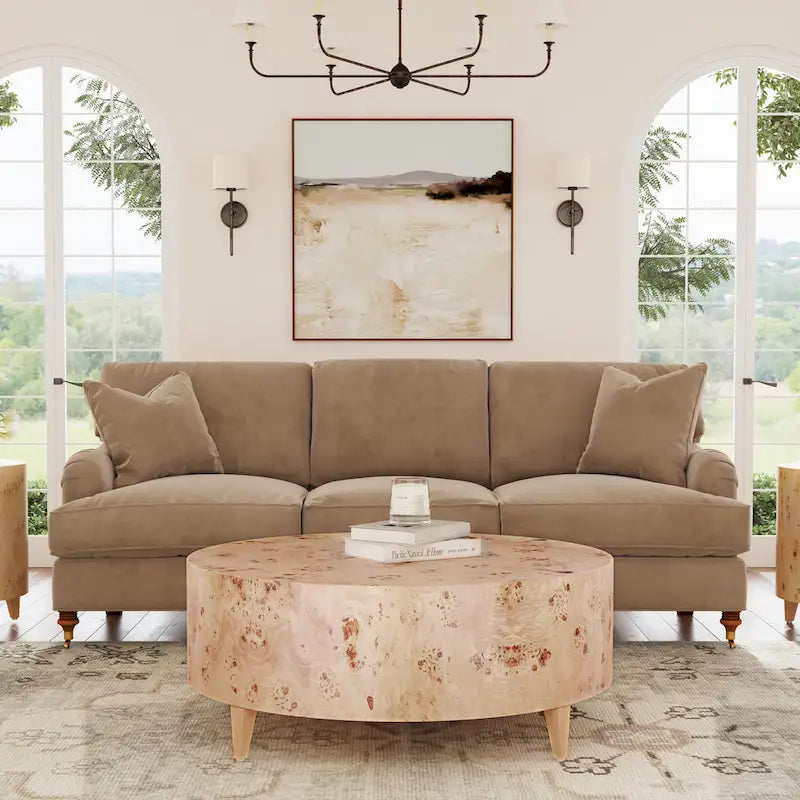 Billie Round Burl Coffee Table