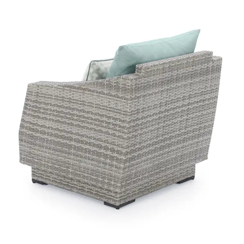 Cannes 3 Piece Aluminum Outdoor Patio Club Chairs & Side Table