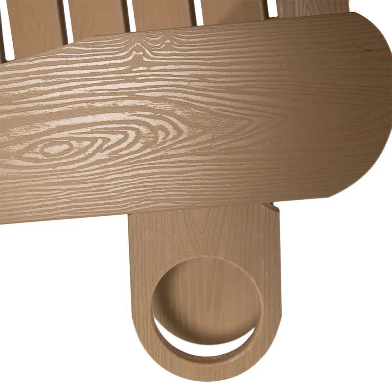 LUE BONA Plastic Poly Weather Resistant Outdoor Patio Adirondack Chair 2-Pack - 35 D x 30 W x 36.2 H