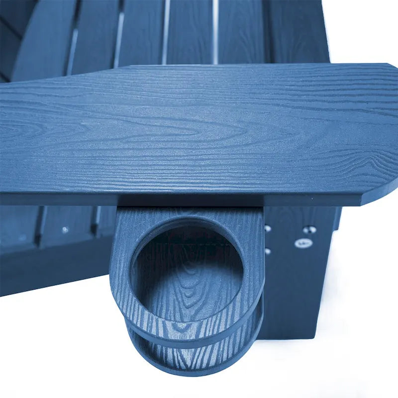 LUE BONA Plastic Poly Weather Resistant Outdoor Patio Adirondack Chair 2-Pack - 35 D x 30 W x 36.2 H