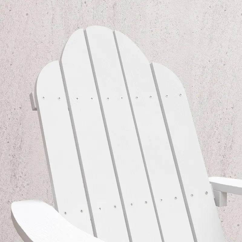 LUE BONA Plastic Poly Weather Resistant Outdoor Patio Adirondack Chair 2-Pack - 35 D x 30 W x 36.2 H