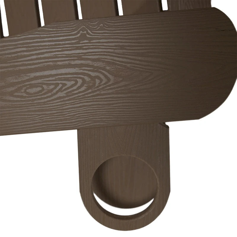 LUE BONA Plastic Poly Weather Resistant Outdoor Patio Adirondack Chair 2-Pack - 35 D x 30 W x 36.2 H