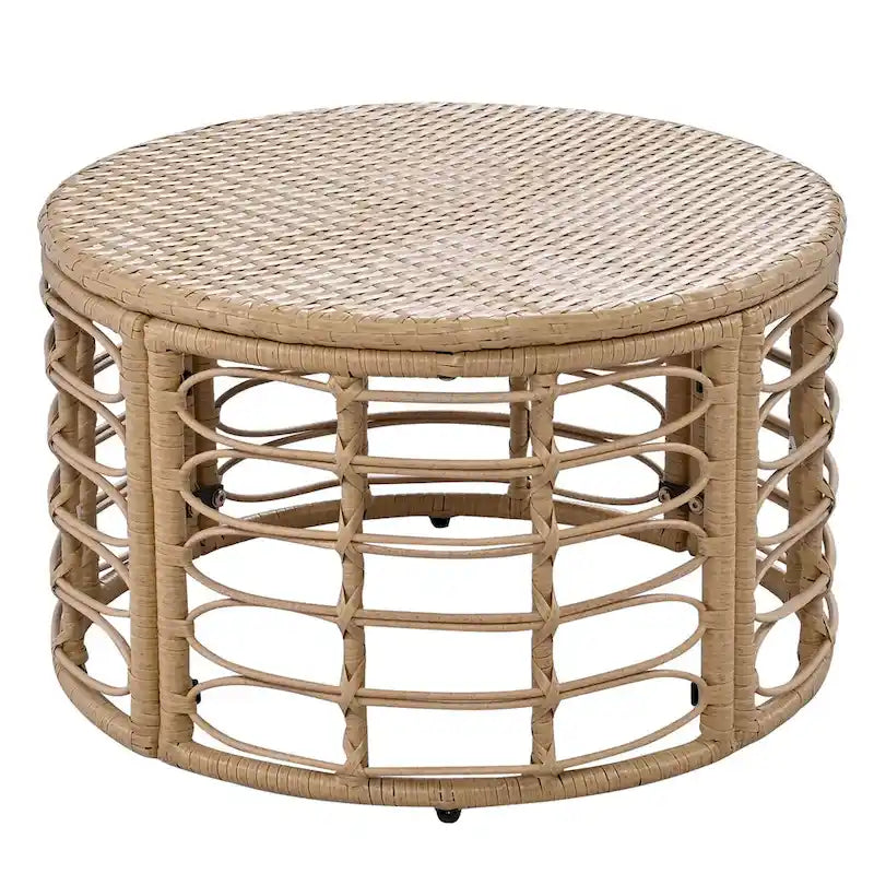 7 Pieces Outdoor Patio Furniture, All-Weather Rattan Sectional Sofa Set with Thick Cushions and Pillows, Conversation Sets
