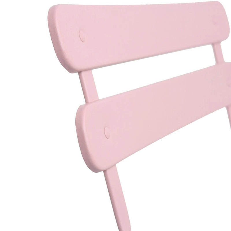 3 Pieces Patio Bistro Balcony Metail Chair Table Set