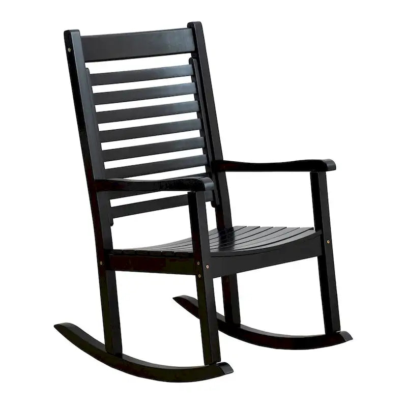 Elemental Modern Oversize Wood Outdoor Patio Rocking Chair