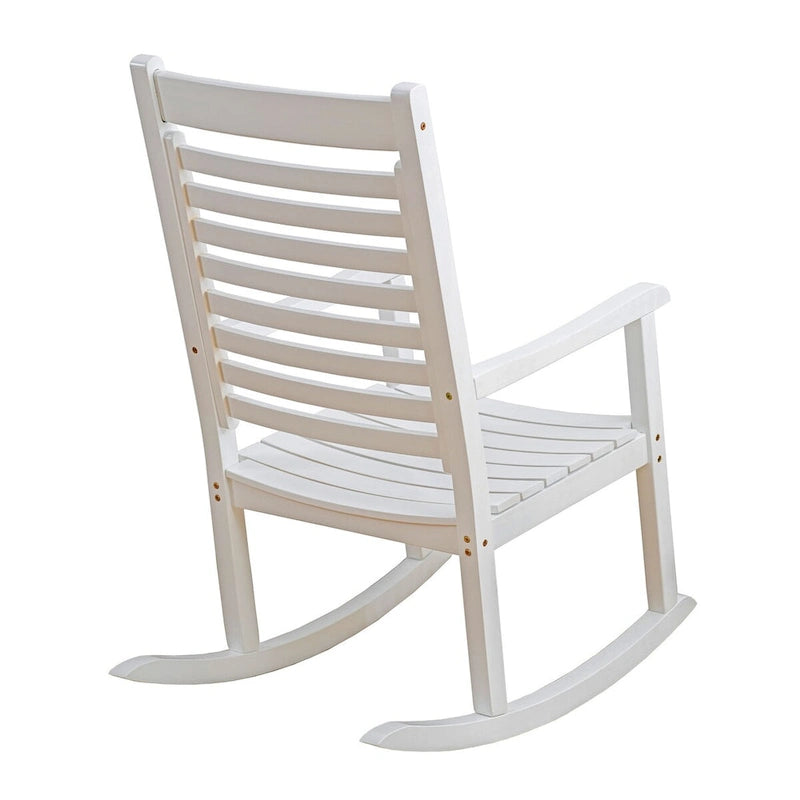 Elemental Modern Oversize Wood Outdoor Patio Rocking Chair