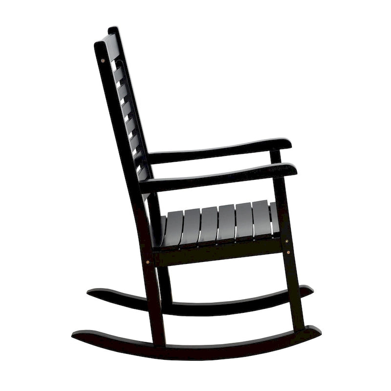 Elemental Modern Oversize Wood Outdoor Patio Rocking Chair