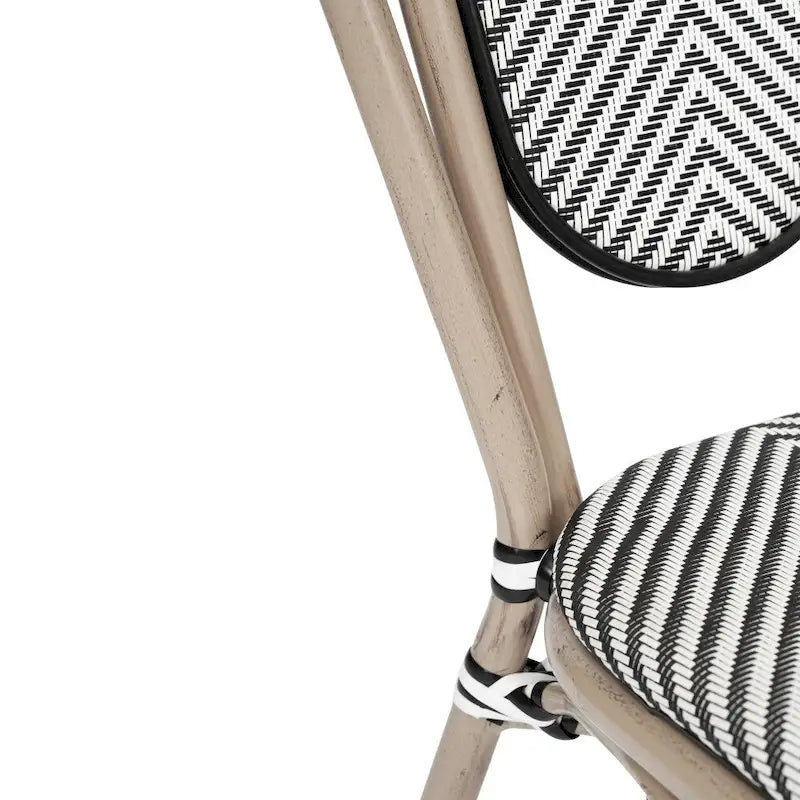 All-Weather Commercial Paris Chair with Metal Frame - N/A