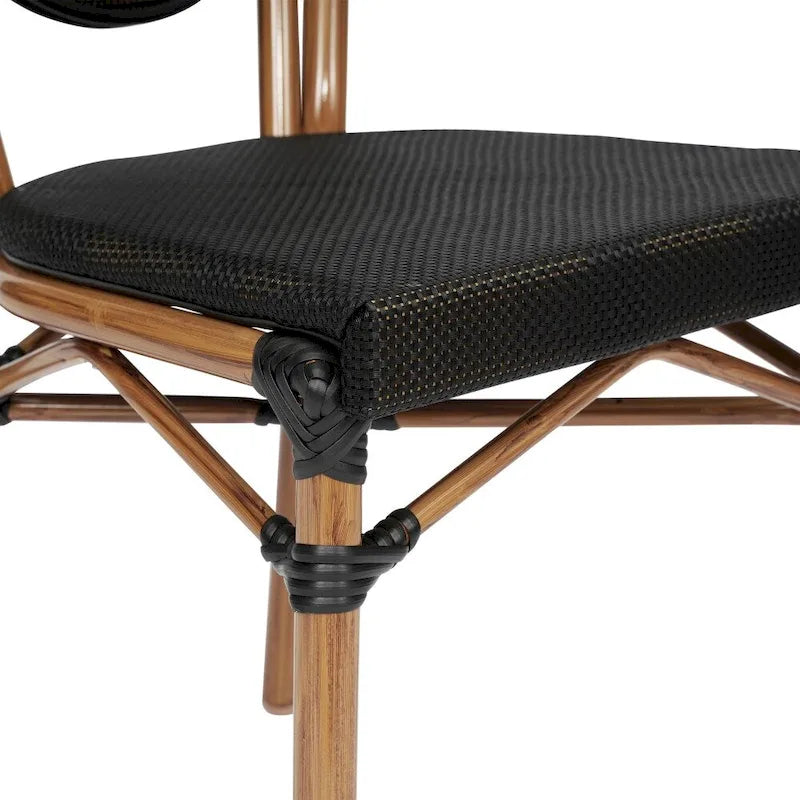 All-Weather Commercial Paris Chair with Metal Frame - N/A