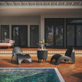 Angel Trumplet chaise lounge set with cooler
