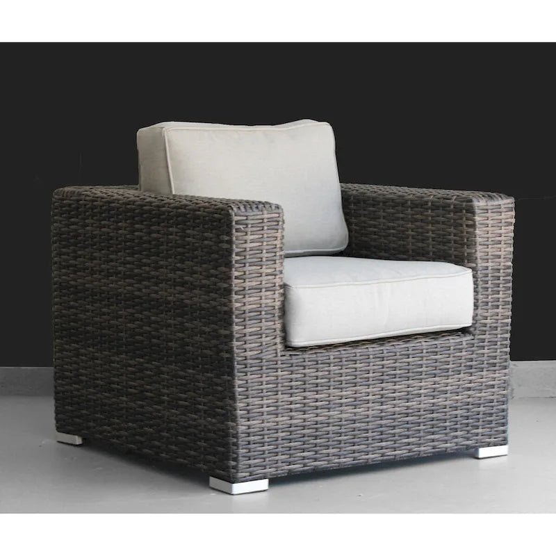 7 Piece Rattan Sectional Seating Group with Cushions