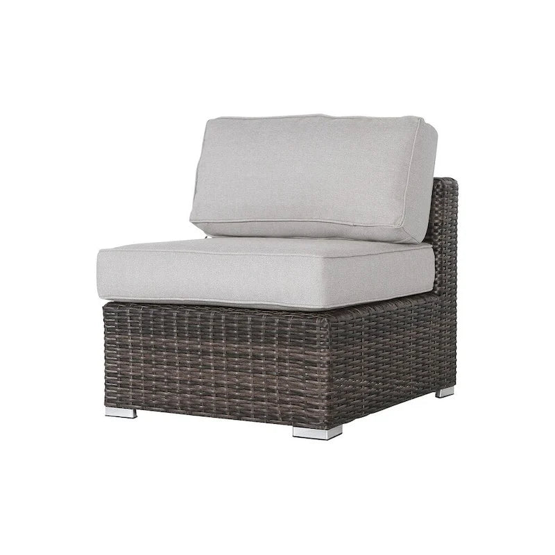 7 Piece Rattan Sectional Seating Group with Cushions