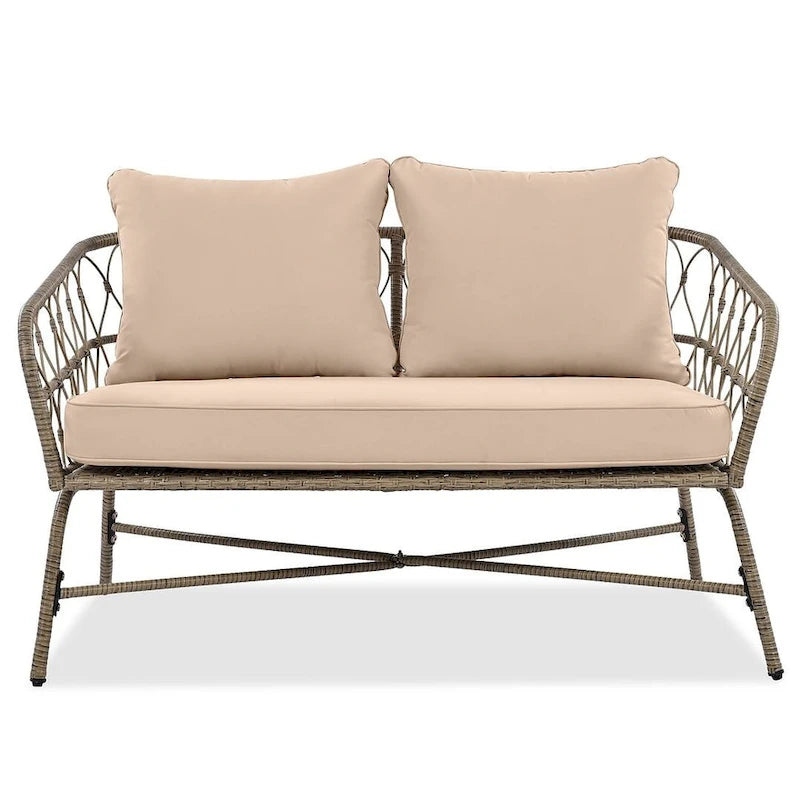 4 PCS Boho-Inspired Outdoor Patio Furniture Set for 4
