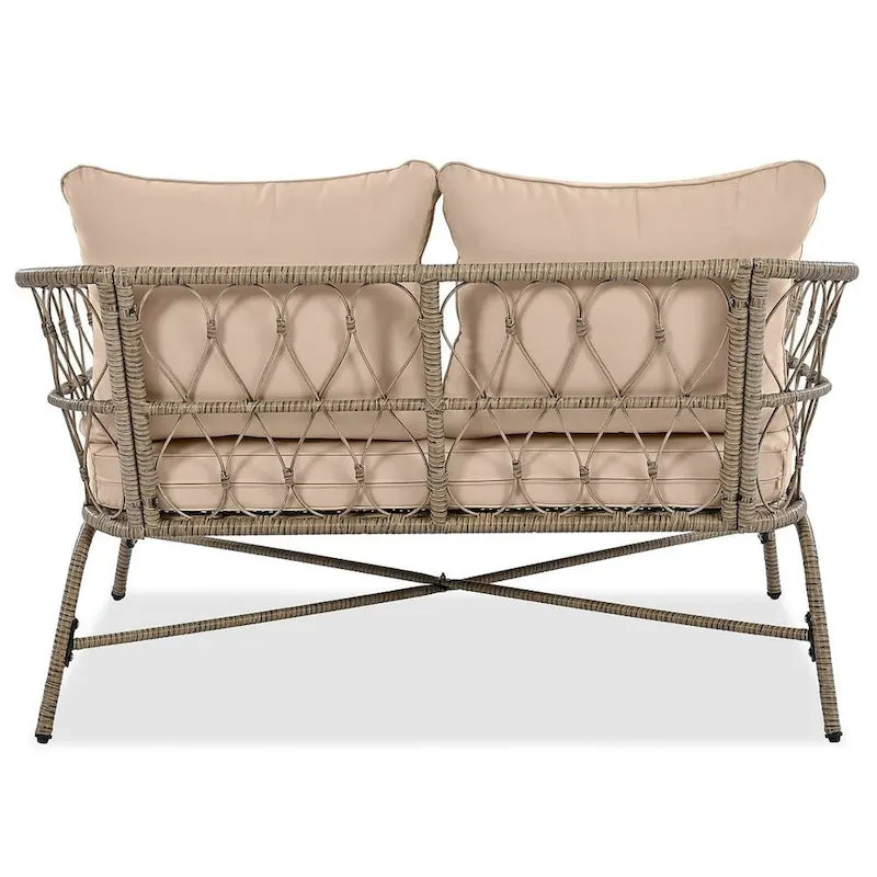 4 PCS Boho-Inspired Outdoor Patio Furniture Set for 4
