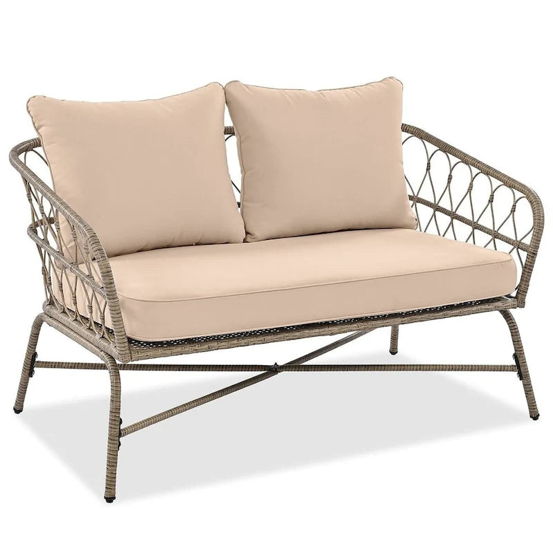 4 PCS Boho-Inspired Outdoor Patio Furniture Set for 4