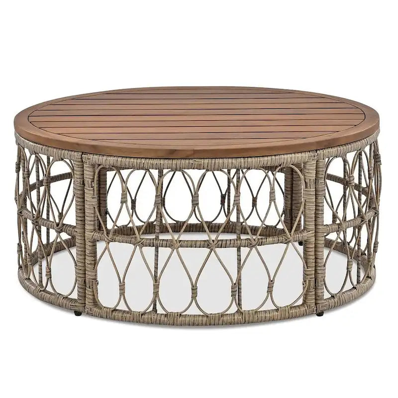 4 PCS Boho-Inspired Outdoor Patio Furniture Set for 4