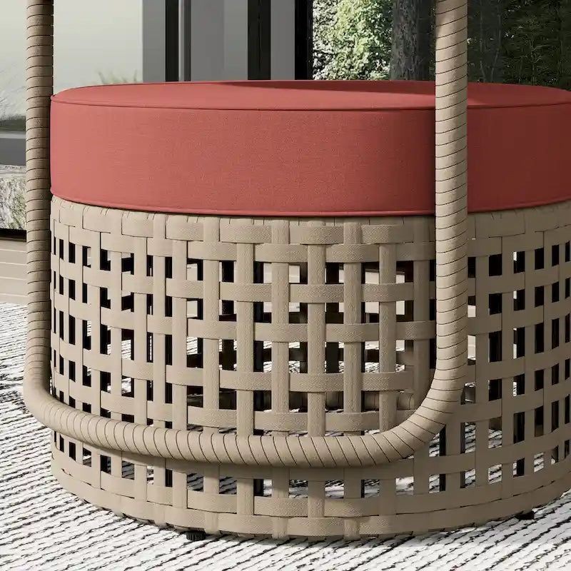 Corvus Donges 2-piece Patio Wicker Club Chairs with Sunbrella Cushions