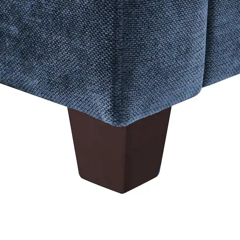 81" Modern Corduroy 3-Seater Sofa - Dark Grey, Dark Blue, Yellow, Beige for 3