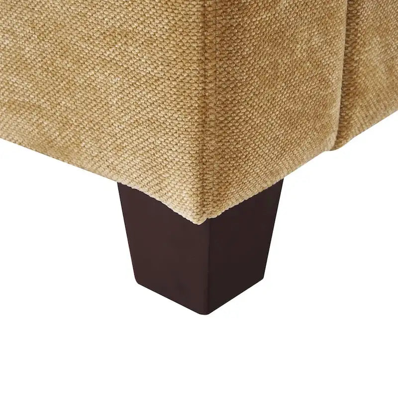 81" Modern Corduroy 3-Seater Sofa - Dark Grey, Dark Blue, Yellow, Beige for 3