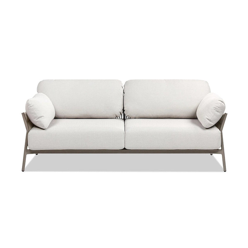 Jasper 73  Wicker Outdoor Patio Sofa with Cushions
