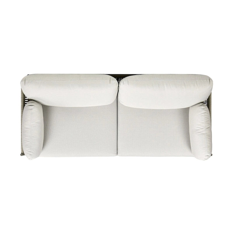 Jasper 73  Wicker Outdoor Patio Sofa with Cushions