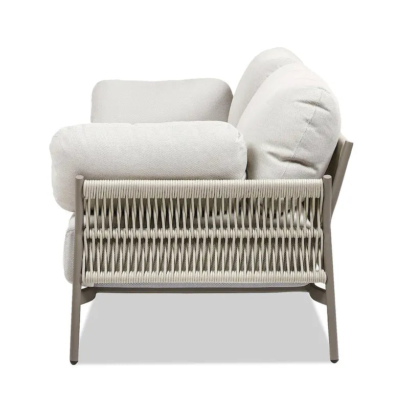 Jasper 73  Wicker Outdoor Patio Sofa with Cushions